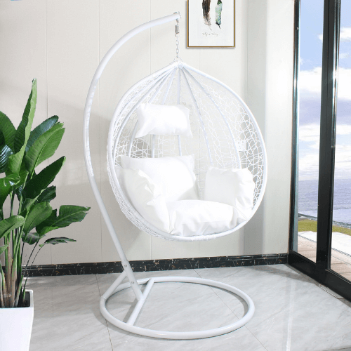 White swing hot sale chairs
