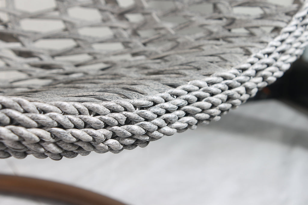 Hanging Egg Chair Luxury - Grey Basket & Grey Cushion