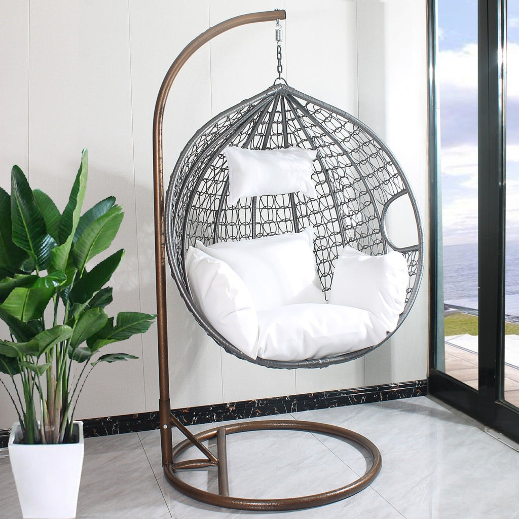 Hanging Egg Chair Outdoor & Indoor - Large Size grey