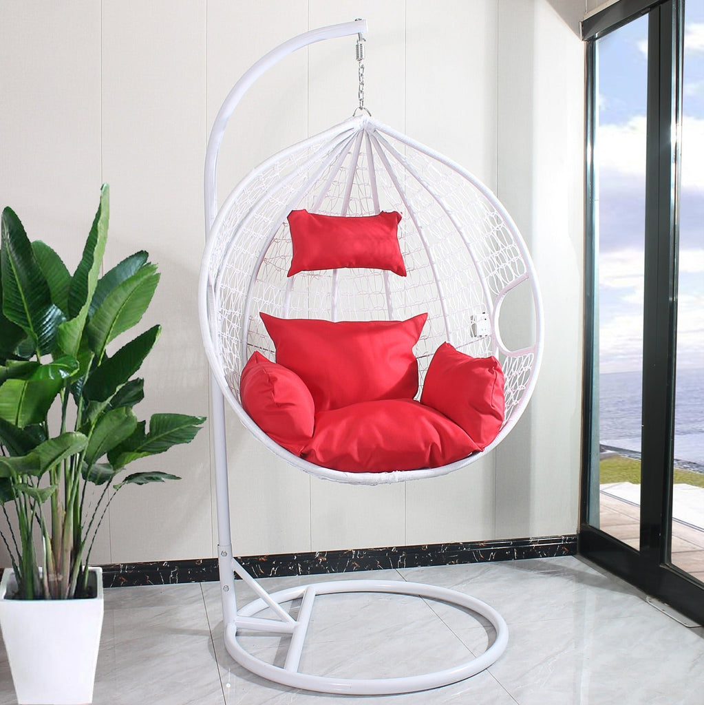 Hanging Egg Chair Outdoor & Indoor red